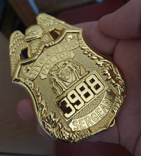 nypd sergeant badge